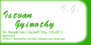 istvan gyimothy business card